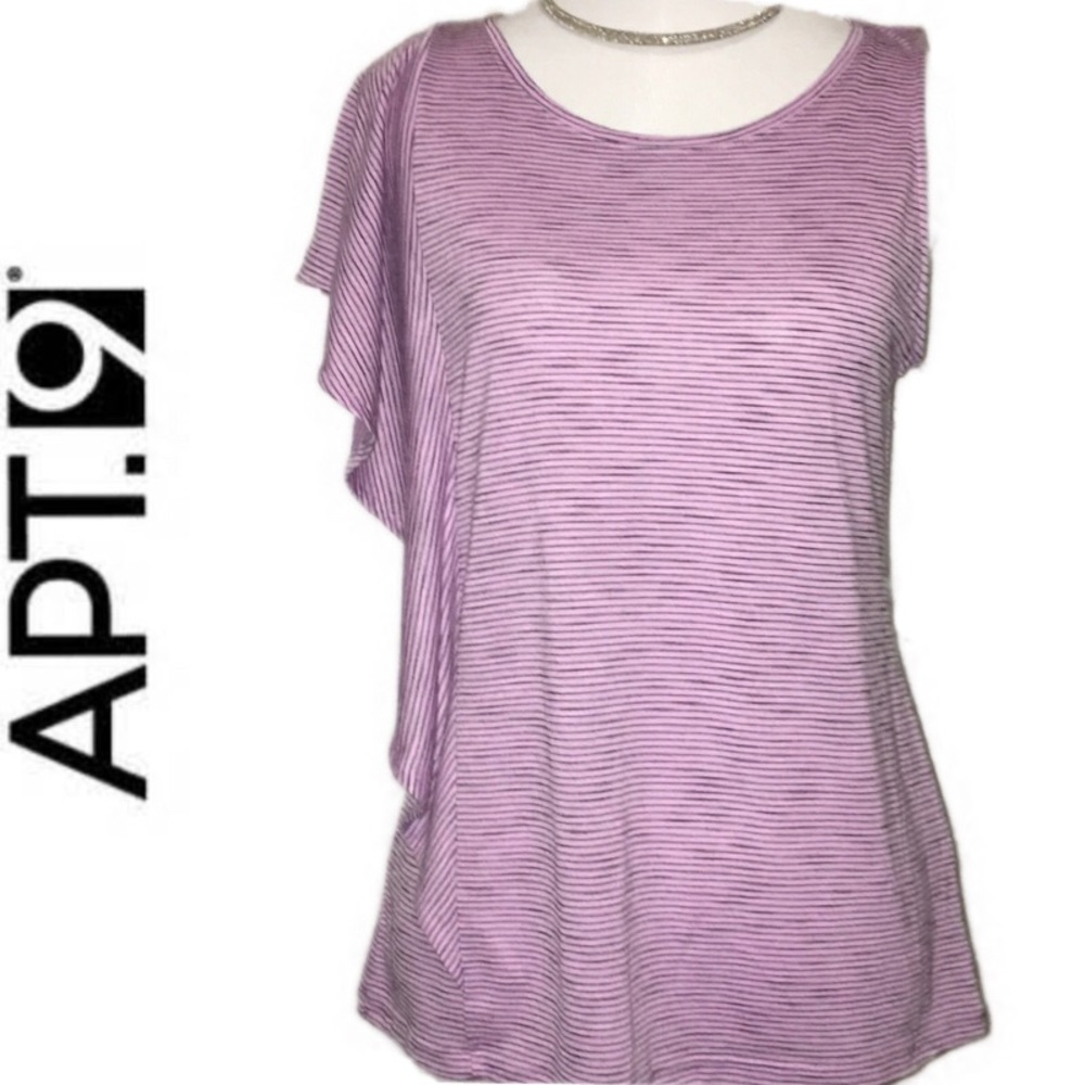 XS Apt.9 ruffle top NWT. Lavender Orchid. Tank top